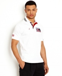 The summer is almost here so get in gear with this Great Britain logo polo shirt from Nautica.