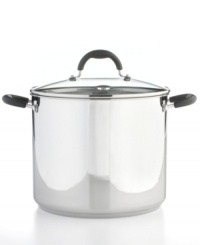 Give guests and family members something to talk about-the masterful meals created by this professional piece. The stainless steel construction includes an impact-bonded base that quickly and evenly heats ingredients to perfection, serving up incredibly hearty soups, stews and more. Limited lifetime warranty.