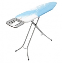 Brabantia 124 by 38-Inch Ironing Table with Solid Steam Iron Rest, Feather Cover