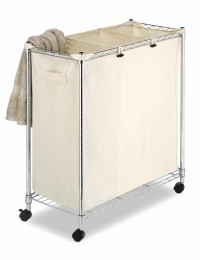 Whitmor 6056-545 Supreme Laundry Sorter, Chrome and Canvas