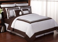 Chocolate Hotel Spa Collection Duvet Comforter Cover 6 piece Bedding Set - King Size