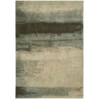 CK10 Luster Wash Light Green Scene Rug Rug Size: 5'6 x 8'