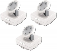 Rite Lite LPL743W 4 LED Pivot and Swivel Light, White, 3 Pack,