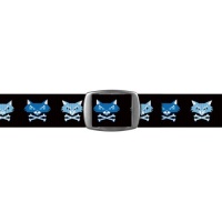 Croakies Boy's Artisan-2 Belt, Large, Bad Cat Black Blue