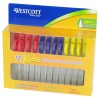 Westcott Kids Pointed Scissors with Storage Rack, 5, Set of 12, Assorted Colors