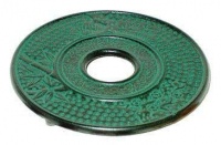 Japanese cast iron trivet Bamboo Green