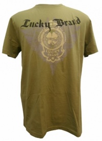 Men's Lucky Brand Good Luck Originals Short Sleeve Tee (Green; L)