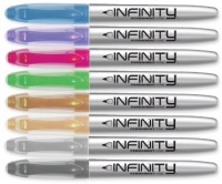 Write Dudes Infinity Metallic Permanent Markers, 8-Count, Assorted Colors (3432BA-24)