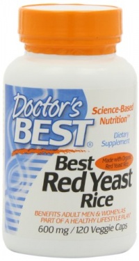 Doctor's Best Best Red Yeast Rice (600 mg), 120-Count