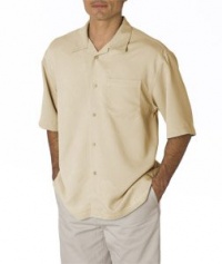 Cubavera Bedford Cord Camp Shirt - Clay