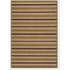 Couristan 5779/3079 URBANE Light Rail 36-Inch by 65-Inch Polypropylene Area Rug, Tan/Chocolate