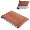 Rock Veins Series PU Leather Smart Cover Stand Case for iPad Mini Auto Wake Up and Sleep Function - Coffee