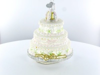 Old World Christmas Ornament Wedding Cake