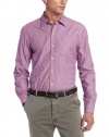 IZOD Men's Long Sleeve Slim Fit Micro Stripe Button Down