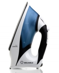 More steam. Fewer wrinkles. Less work. Unlike traditional irons that produce steam at the soleplate, Reliable's V100 steam iron generates steam inside a pre-heating chamber that, when combined with a pump system, produces a powerful stream of continuous, wrinkle-eliminating steam. One-year limited warranty. Model V100.