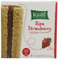 Kashi Cereal Bar, Ripe Strawberry, 7.2 Ounce (Pack of 6)