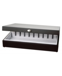 Keep your flatware organized with this elegant, hand-crafted chest with flannel lining. Holds 96-108 pieces.