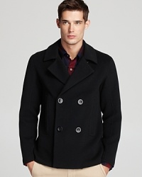 A handsome pea coat demonstrates your timeless style and fits into your collection of classics.