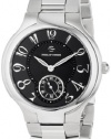 Philip Stein Unisex 42-FB-SS Round Black Dial Stainless Steel Bracelet Watch