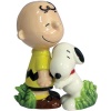 Westland Giftware Peanuts Magnetic Snoopy Hugging Charlie Brown Salt and Pepper Shaker Set, 3-1/2-Inch