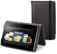 Marware Eco-Vue Genuine Leather Case Cover for Kindle Fire, Black (does not fit Kindle Fire HD)