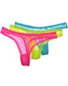 3 Pack: Heart Lace Thong Set Multiple Color Packs Available