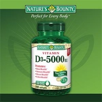 Nature's Bounty Vitamin D3-5000 IU, 300 Softgels