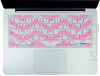 Kuzy - Baby Pink Chevron Zig-Zag Keyboard Cover for MacBook Pro 13 15 17 Aluminum Unibody (fits MacBook with or w/out Retina Display) iMac and MacBook Air 13 Silicone Skin - Baby Pink Rose