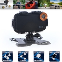 Sabrent iClam - Waterproof Extreme Sports Case for your iPhone 4 - (5 different mounts included) SBT-ICLAM4