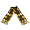 Winter Softer Than Cashmere? Scarf Argyle Plaid Mustard, Green, Purple & Beige