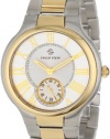 Philip Stein Unisex 42TG-CWG-SSTG Round Two-Tone Gold Plated Two-Tone Gold Bracelet Watch