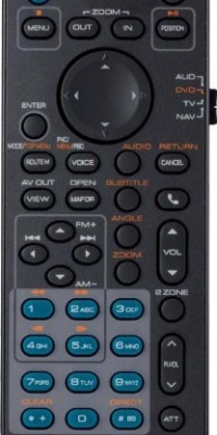 Kenwood Kna-RCDv331 Multimedia IR Remote with Navigation Functions