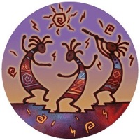 Kokopelli Dance - Thirstystone Sandstone Coaster Set