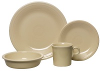 Fiesta 4-Piece Dinnerware Place Setting, Ivory