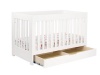 babyletto Mercer 3-in-1 Convertible Crib with Toddler Rail, White