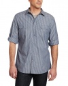 John Henry Men's Long Sleeve Double Chambray