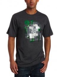 NBA Men's Boston Celtics Graystone Cubicle Tee Shirt (Grey, X-Large)