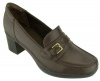 Clarks Women Scheme Emerald Leather Pump 10 M Brown