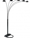 ORE International 6962BK 5 Arm Arch Floor Lamp, Black