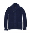 Double RL RRL by Ralph Lauren Men Fashion Shawl Collar Cashmere Cardigan Sweater (XXS, Navy)