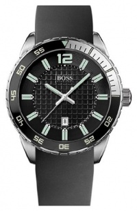 Hugo Boss Black Round Silicone Strap Watch 1512885