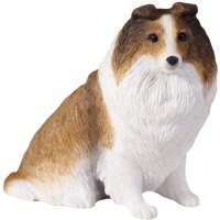 Sandicast Sable Shetland Sheepdog Sculpture, Sitting, Small Size