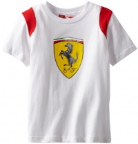 Puma - Kids Boys 2-7 Little Shield Tee, White, 5