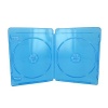 100 Empty Standard DOUBLE Blue Replacement Boxes / Cases for Blu-Ray Discs #DVBR12BRDO