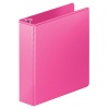 Wilson Jones Heavy Duty Round Ring View Binder with Extra Durable Hinge, 2-Inch, Bright Pink (W363-44-212)