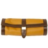 Travel Case Jewelry Roll Up Case Leather Tan