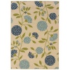 Granville Rugs Coastal Indoor/Outdoor Area Rug, Ivory/Blue/Green, 5' 3 x 7 '6