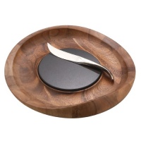 Nambe Butterfly Cheese Tray with Knife