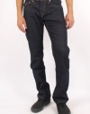 True Religion - Mens Ricky Core Straight Leg Jeans in Midnight Blue, Size: 36, Color: Midnight Blue