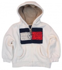 Tommy Hilfiger Boys Sherpa Lined Hooded Sweatshirt - 2T